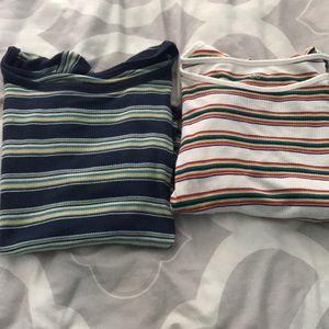 2 striped shirts